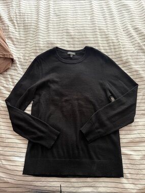 Express Men's Black Crewneck Sweater - Classic Knit
